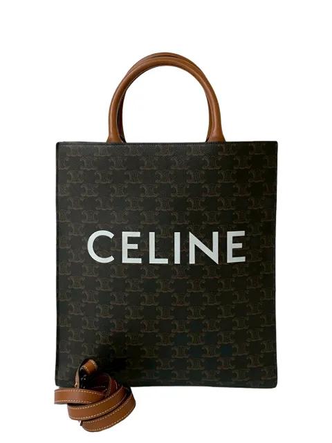2021 Small Triomphe Coated Canvas Vertical Cabas Tote satchel by CELINE 
