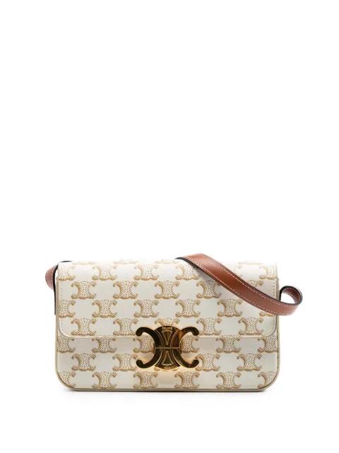 2021 Triomphe Coated Canvas Claude shoulder bag by CELINE 