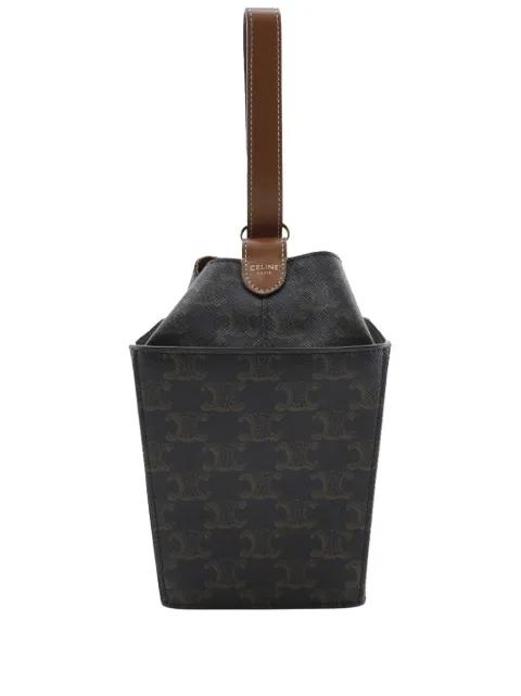 2021 Triomphe Coated Canvas Strap Box Bag handbag by CELINE 