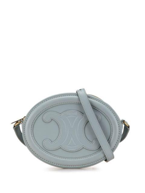 2022 Cuir Triomphe Oval crossbody bag by CELINE 