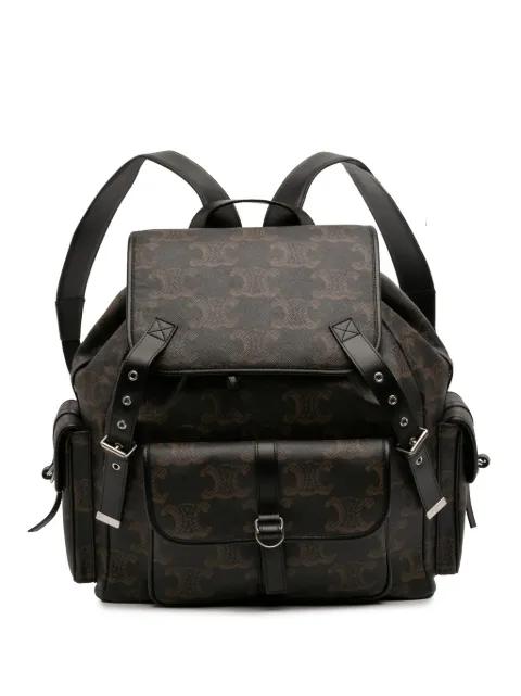 2022 Medium Triomphe Coated Canvas backpack by CELINE 