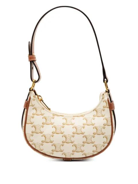 2022 Mini Triomphe Coated Canvas Ava shoulder bag by CELINE 