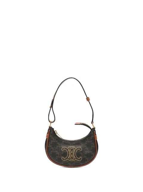 2022 Mini Triomphe Coated Canvas Ava shoulder bag by CELINE 2022 Mini Triomphe Coated Canvas Ava shoulder bag by CELINE