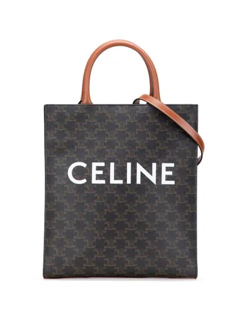 2022 Small Triomphe Coated Canvas Vertical Cabas Tote satchel by CELINE 