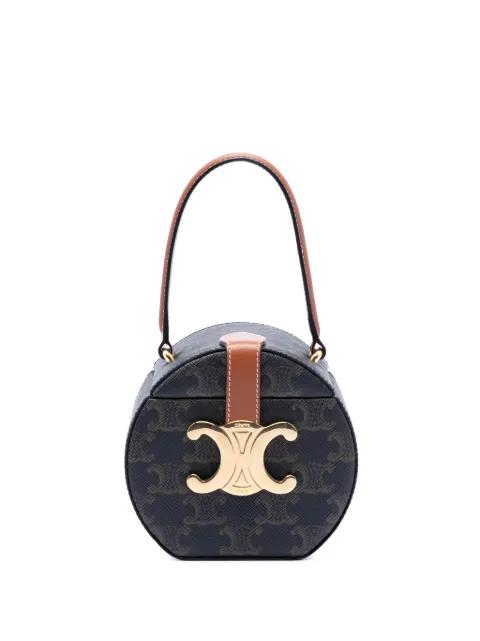 2022 Triomphe Coated Canvas Round Box handbag by CELINE 