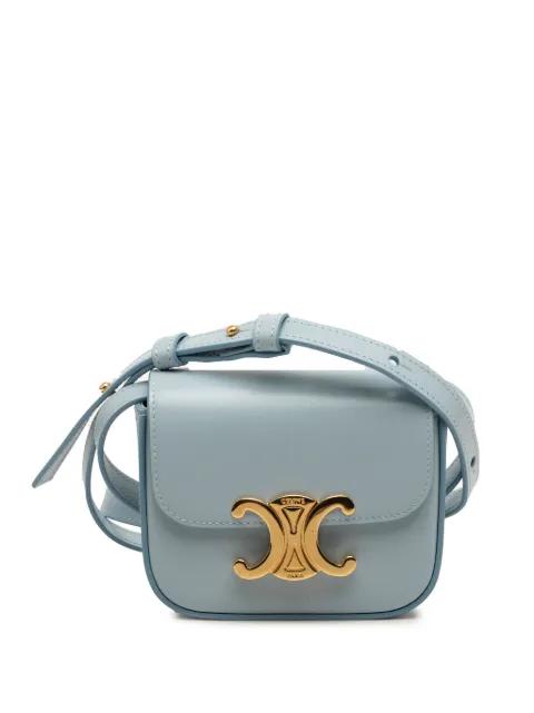 2023 Mini Shiny Calfskin Triomphe crossbody bag by CELINE 