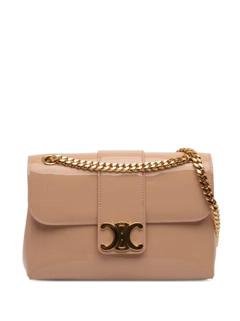 2024 Teen Patent Triomphe Victoire Chain shoulder bag by CELINE 