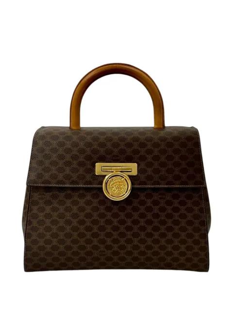 20th Century Macadam Coated Canvas Medallion handbag by CELINE 
