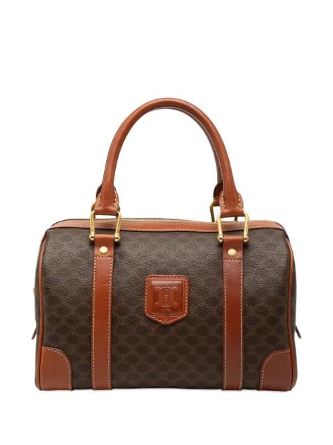 20th Century Macadam Coated Canvas boston bag by CELINE 