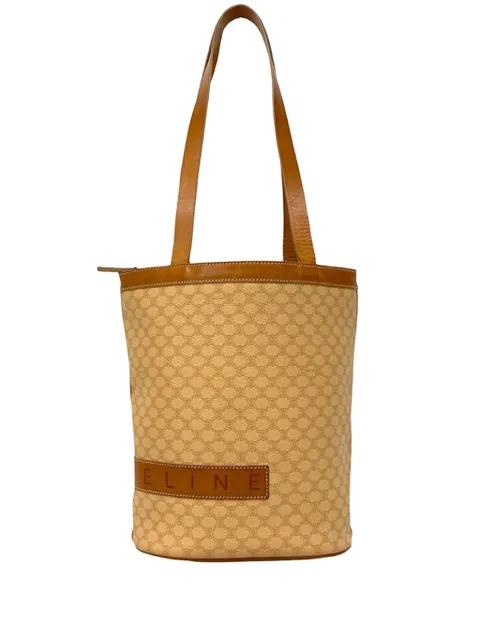 20th Century Macadam Coated Canvas tote bag by CELINE 