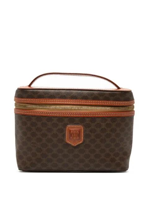 20th Century Macadam Coated Canvas vanity bag by CELINE 