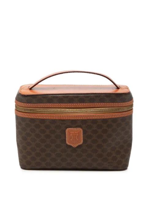20th Century Macadam Coated Canvas vanity bag by CELINE 