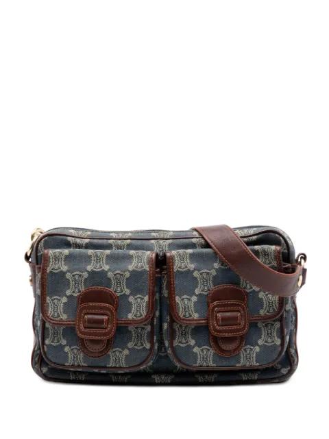 20th Century Macadam Denim Pocket crossbody bag by CELINE 
