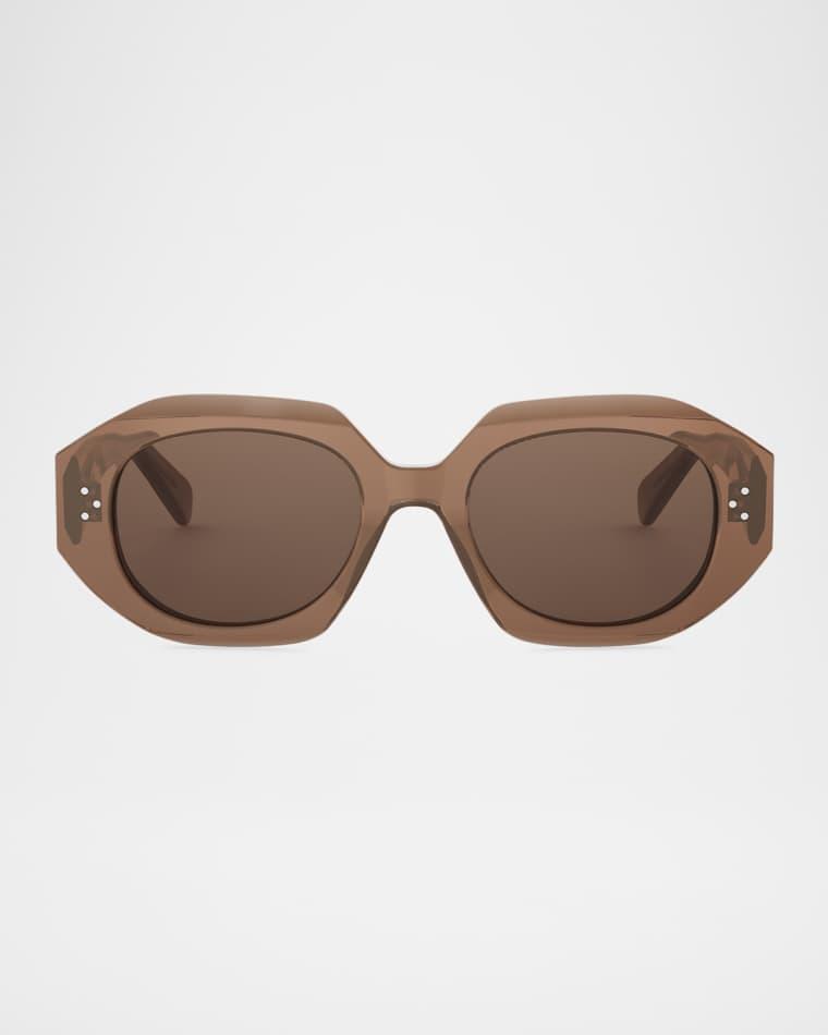 3 Dot Geometric Square Sunglasses by CELINE