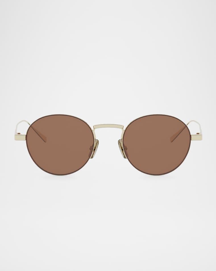 49mm Metal Round Sunglasses by CELINE