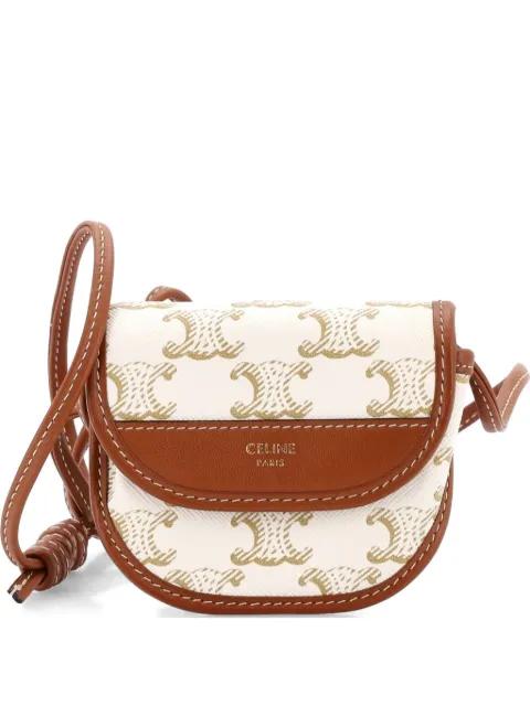 Airpods Case Flap Bag Triomphe Coated Canva crossbody bag by CELINE 