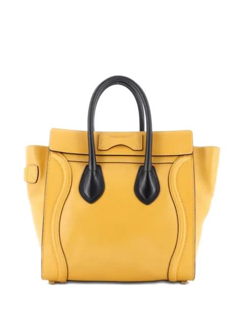 Bicolor Luggage Bag Leather Micro tote bag by CELINE 