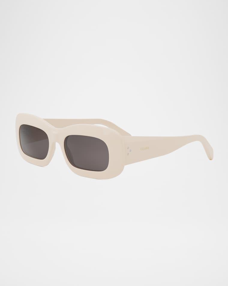 Bold 3 Dots Acetate Rectangle Sunglasses by CELINE