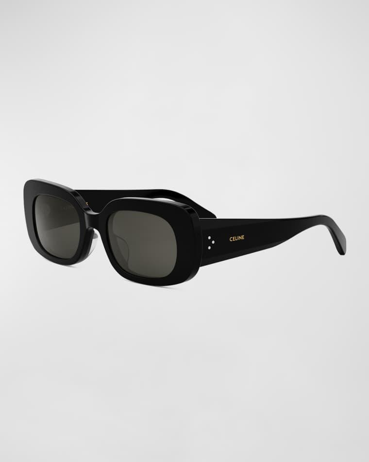 Bold 3 Dots Acetate Rectangle Sunglasses by CELINE