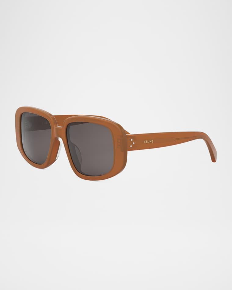 Bold 3 Dots Acetate Shield Sunglasses by CELINE