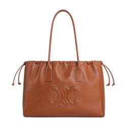 Cabas Drawstring cuir Triomphe in smooth calfskin by CELINE