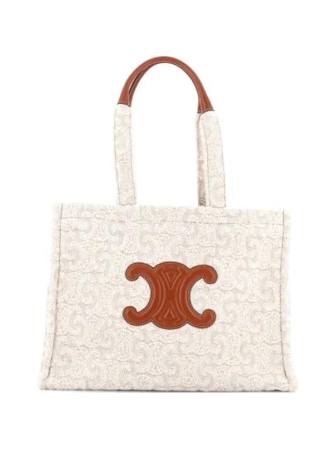 Cabas Thais Triomphe Embroidered Wool Large tote bag by CELINE 
