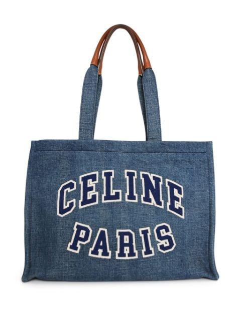Cabas denim tote bag by CELINE 