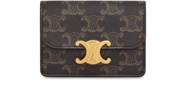 Card holder Triomphe in Triomphe canvas by CELINE
