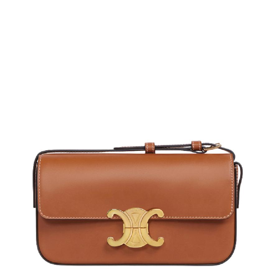 Celine Shoulder Bag Triomph Claude In Natural Calfskin by CELINE