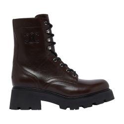 Celine Triomphe Rangers mid lace-up boots in calfskin by CELINE
