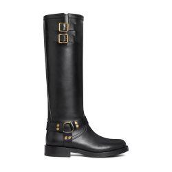 Celine biker in calfskin - vegetal tanning high boots by CELINE