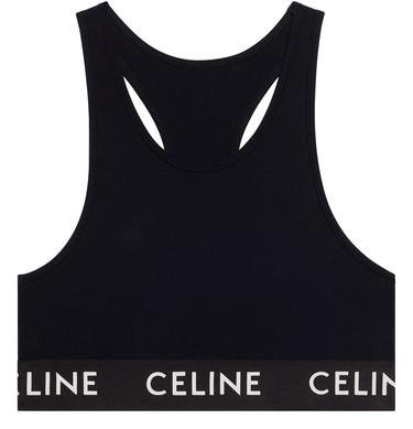 Celine technical jersey bra top by CELINE