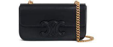 Chain shoulder bag cuir Triomphe in shiny calfskin by CELINE