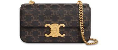 Chain shoulder bag in Triomphe canvas by CELINE