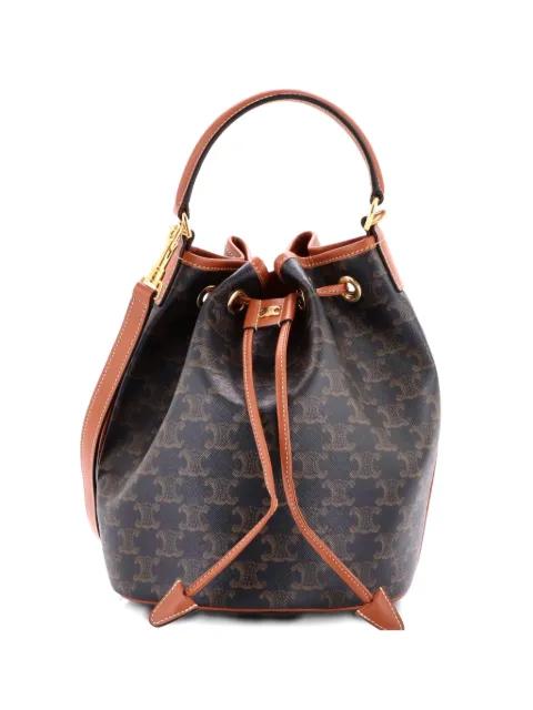 Clara Triomphe Coated Canvas bucket bag by CELINE 