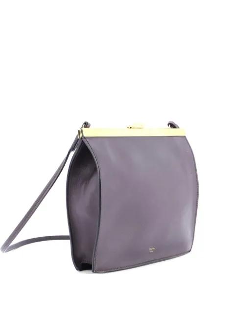 Clasp Crossbody Bag Leather Mini shoulder bag by CELINE 