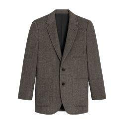 Classic jacket in herringbone cashmere by CELINE