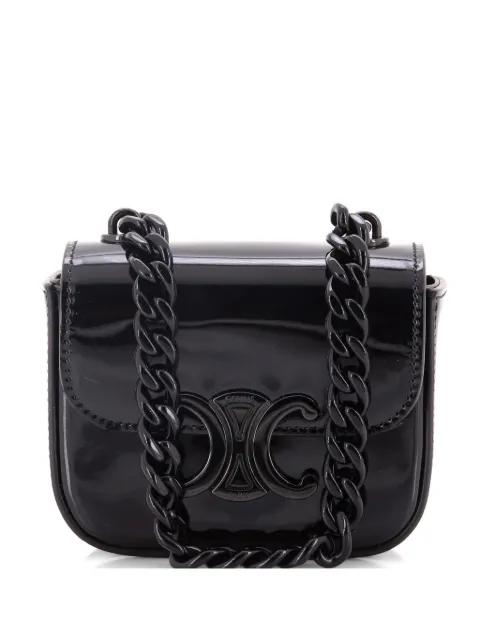 Claude Chain Patent Mini shoulder bag by CELINE 