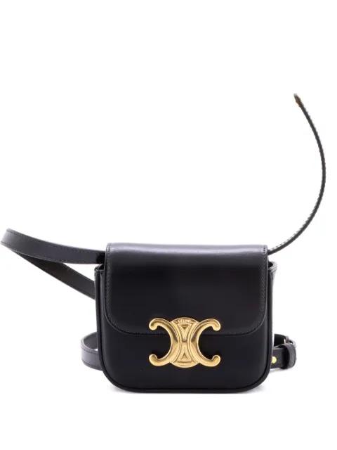 Claude Triomphe Coated Canvas Mini shoulder bag by CELINE 
