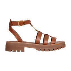 Clea Triomphe gladiator chunky calfskin sandals - vegetal tanning by CELINE