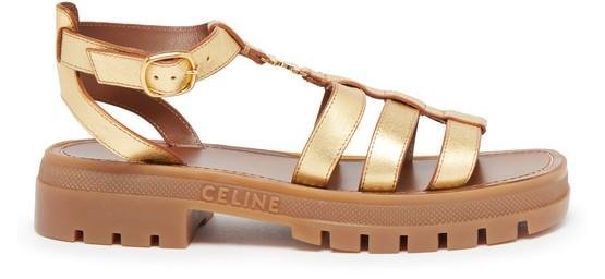Clea Triomphe gladiator chunky sandals in calfskin by CELINE