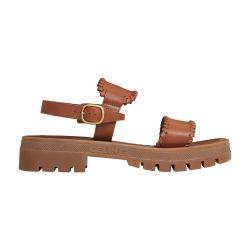 Clea Triomphe sandals in calfskin - végétal tanning by CELINE