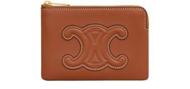 Coin & card pouch in smooth calfskin by CELINE
