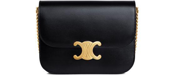 College Triomphe bag in shiny calfskin by CELINE