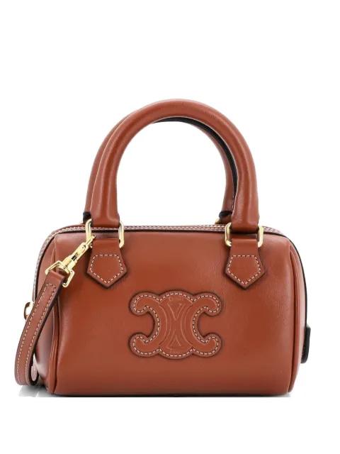Cuir Triomphe Boston Bag Leather Mini satchel by CELINE 