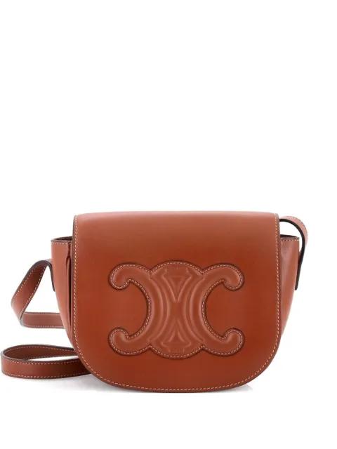 Cuir Triomphe Folco Bag Leather crossbody bag by CELINE 