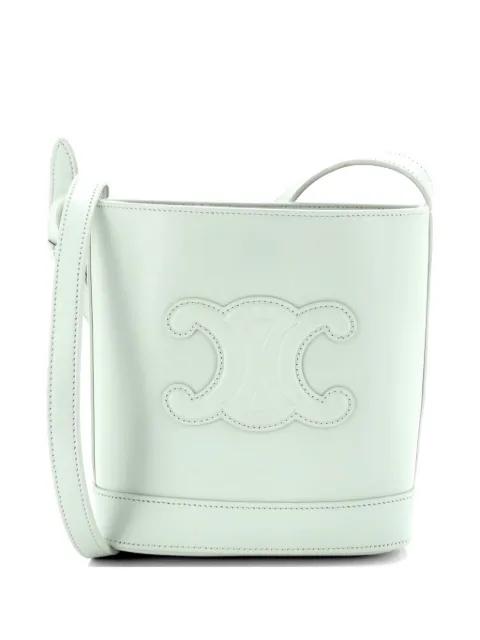 Cuir Triomphe Leather Small bucket bag by CELINE 