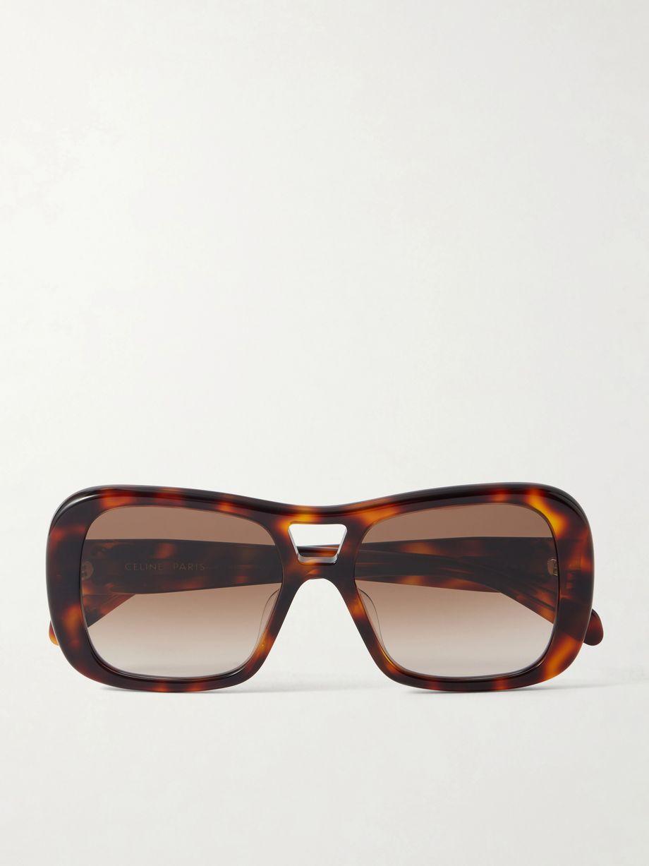Aviator-style tortoiseshell acetate sunglasses by CELINE EYEWEAR