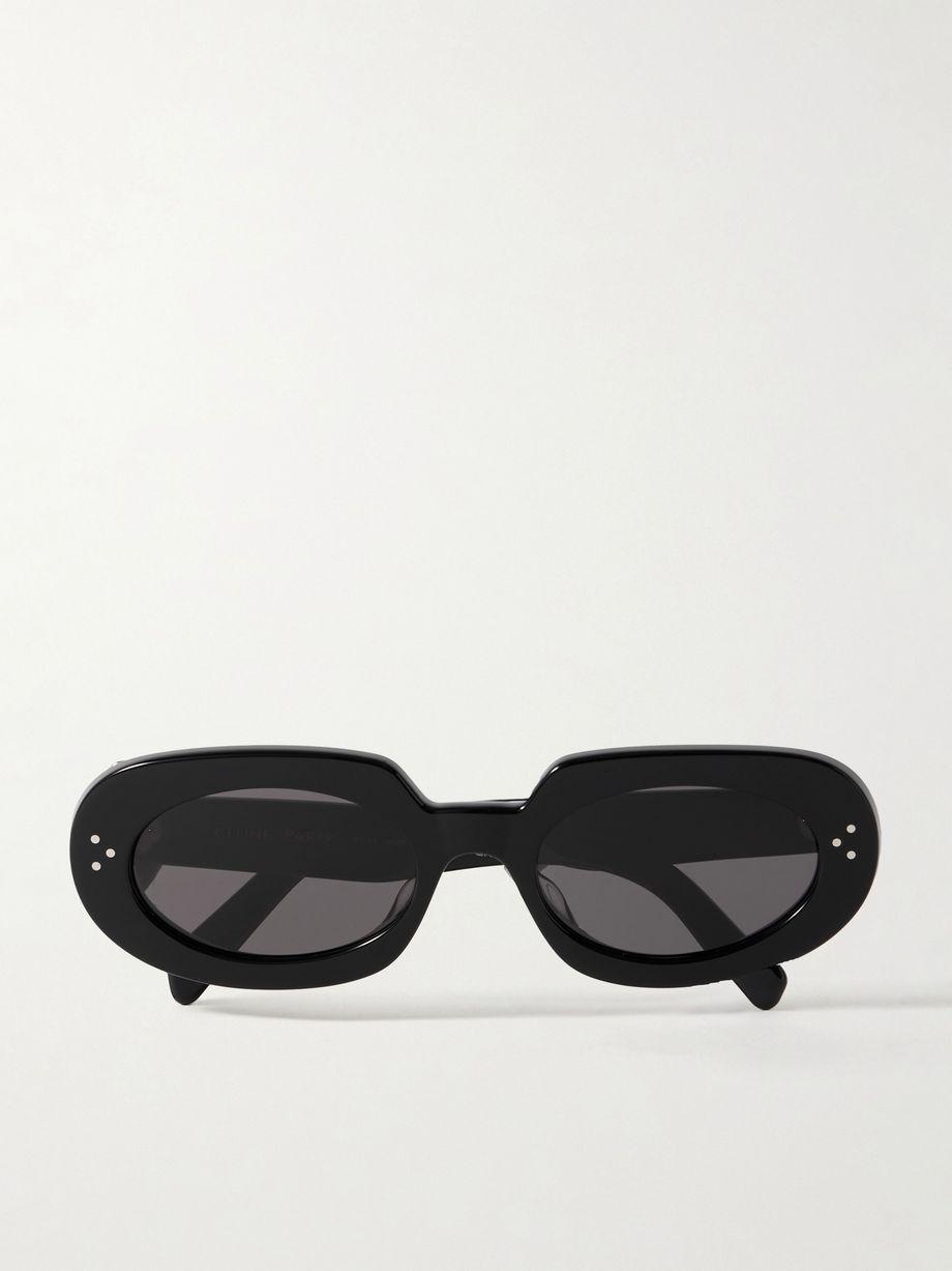 Bold oval-frame acetate sunglasses by CELINE EYEWEAR