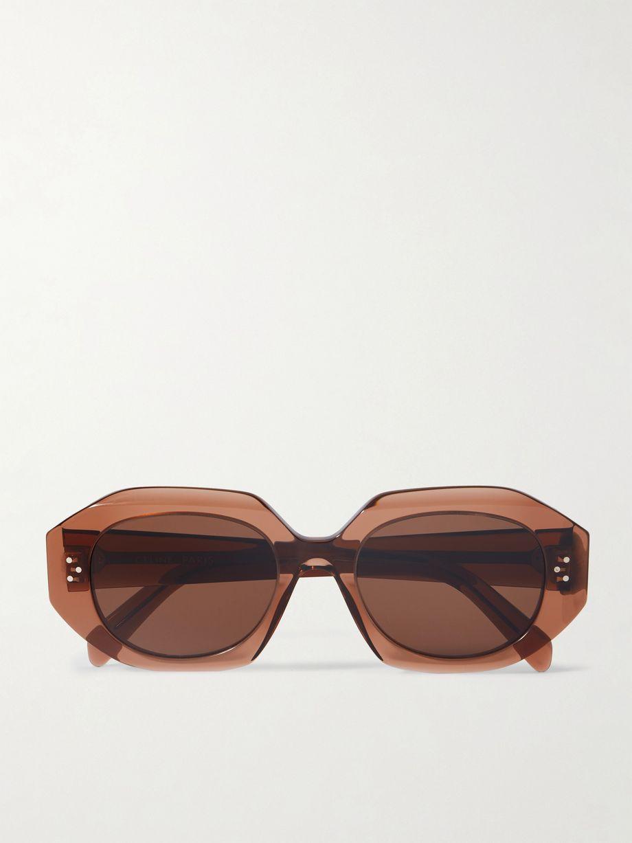 Hexagon-frame acetate sunglasses by CELINE EYEWEAR